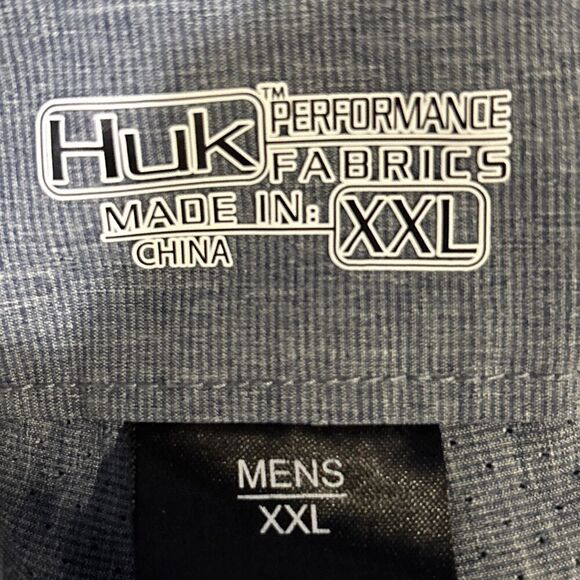 Huk Beacon Men's XXL Blue 9" Inseam Shorts Fishing Stretch Performance Outdoors - Picture 12 of 15